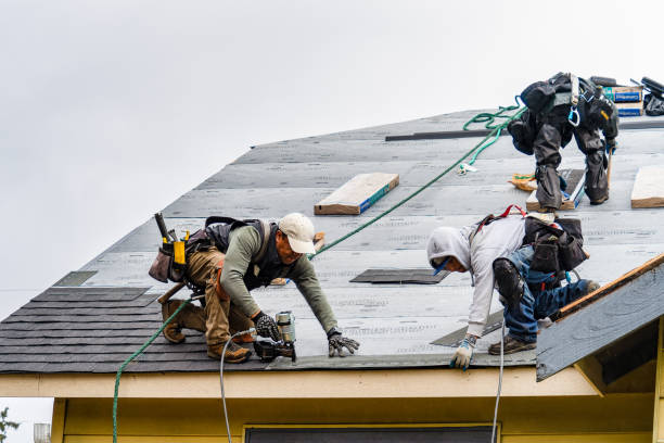 Professional Gutter Installation technician working in Orrtanna, PA